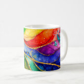 Personalisierter Mystischer Schmetterlingsbecher Kaffeetasse (VorderseiteRechts)
