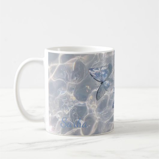 Personalisierter Mystischer Schmetterlingsbecher Kaffeetasse (Links)