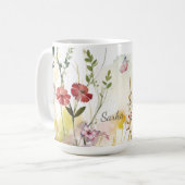 Personalisierter Mystischer Schmetterlingsbecher Kaffeetasse (Vorderseite Links)