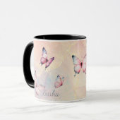 Personalisierter Mystischer Schmetterlingsbecher M Tasse (Vorderseite Links)