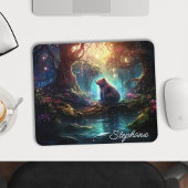 Personalisierter Mystischer Waldbär Mousepad