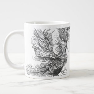 Personalisierter mythologischer Phoenix-Becher Jumbo-Tasse