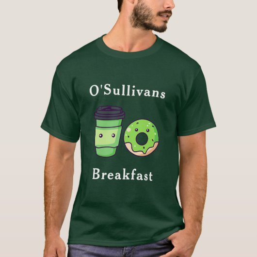 Personalisierter Nachname Irland T - Shirt zum Frü (Vorderseite)