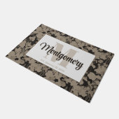 Personalisierter Nachname Tor Mat Est Hochzeitsges Fußmatte (Schrägansicht)