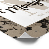 Personalisierter Nachname Wall Art Print Est Gesch Poster (Ecke)