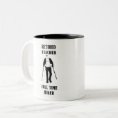 Personalisierter Nachwuchslehrer Zweifarbige Tasse (Vorderseite Links)