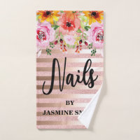 Personalisierter Nagel-Rosen-GoldGlitzer mit