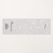 Personalisierter Namaste Lotosentwurf Yogamatte (Vorderseite (Horizontal))