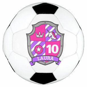 Personalisierter Name 10. Geburtstagskameraden Fu Fußball