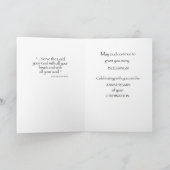 Personalisierter Name 20. Jahr der Ordination Karte (Innenseite)