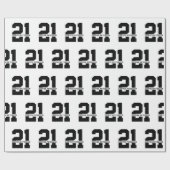 Personalisierter Name 21. Geburtstag Moderne Geschenkpapier (Flach)