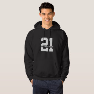 Personalisierter Name 21. Geburtstag Moderne Hoodie