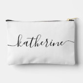 Personalisierter Name 21. Geburtstag Moderne Zubehörtasche (Rückseite)