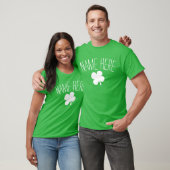 Personalisierter Name 4 Leaf Clover St Patricks Da T-Shirt (Unisex)