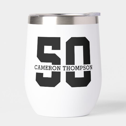 Personalisierter Name 50. Geburtstag Moderne (Links)