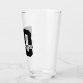 Personalisierter Name 50. Geburtstag Moderne Glas (Links)