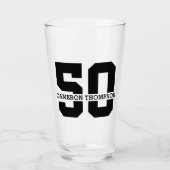 Personalisierter Name 50. Geburtstag Moderne Glas (Vorderseite)