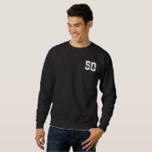 Personalisierter Name 50. Geburtstag Moderne Sweatshirt (Vorne ganz)