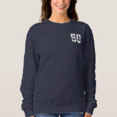 Personalisierter Name 50. Geburtstag Moderne Sweatshirt (Vorderseite)