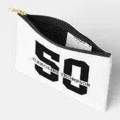 Personalisierter Name 50. Geburtstag Moderne Zubehörtasche (Offen)