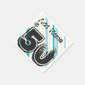 Personalisierter Name 50 Jahre Geburtstag - 50. Ge Serviette (Ecke)