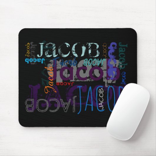 Personalisierter Name 5 Buchstaben Mousepad (Mit Mouse)