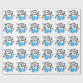 Personalisierter Name 60 yr Bday Blue - 60. Geburt Geschenkpapier (Flach)