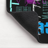 Personalisierter Name 7 Buchstaben Mousepad (Ecke)