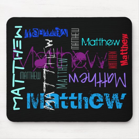 Personalisierter Name 7 Buchstaben Mousepad (Vorne)