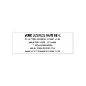 Personalisierter Name Adresse Text Info Stempel (Design)