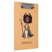 Personalisierter Name Afrikanischer Kleine Ritterk Klemmbrett (Rechts)