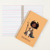 Personalisierter Name Afrikanischer Kleine Ritterk Notizblock (Innen)
