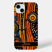 Personalisierter Name AfriPrint Case-Mate iPhone Hülle (Rückseite)