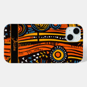 Personalisierter Name AfriPrint Case-Mate iPhone Hülle (Rückseite (Horizontal))