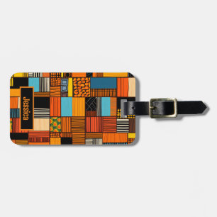 Personalisierter Name AfriPrint Gepäckanhänger