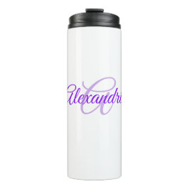 Personalisierter Name Alexandria Thermosbecher