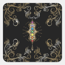 Personalisierter Name Aligned Gold Chakra