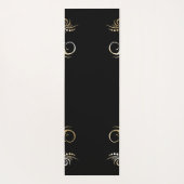 Personalisierter Name Aligned Gold Chakra Yogamatte (Rückseite)