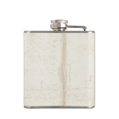 Personalisierter NAME Alte Western Stagecoach Befö Flachmann (Rückseite)