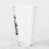 Personalisierter NAME Alte Western Stagecoach Befö Glas (Links)