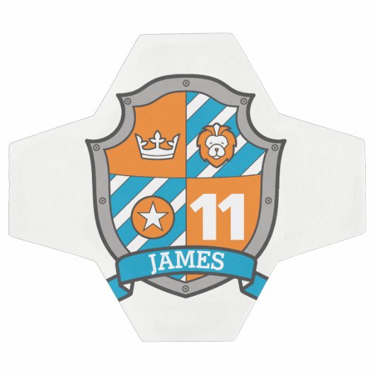 Personalisierter Name Alter 11 Fußballschild Fußball (Flach)