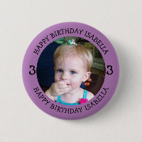 Personalisierter Name, Alter und Foto Geburtstag