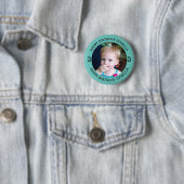 Personalisierter Name, Alter und Foto Geburtstag Button (Beispiel)
