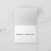 Personalisierter Name & Alterskarte Karte (Innenseite)