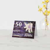 Personalisierter Name & Alterskarte Karte (Gelbe Blume)
