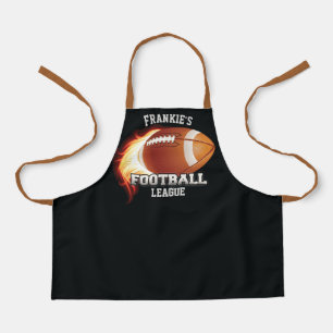 Personalisierter NAME American Football Flames Spo Schürze