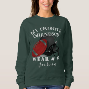 Personalisierter Name Amerikanische Fußballgroßelt Sweatshirt