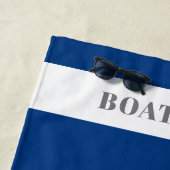 personalisierter Name Anchor "Nautical Adventure" Strandtuch (Beispiel)