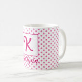 Personalisierter Name/Anfangsbezeichnung Kaffeetasse (VorderseiteRechts)