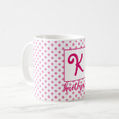 Personalisierter Name/Anfangsbezeichnung Kaffeetasse (Vorderseite Links)